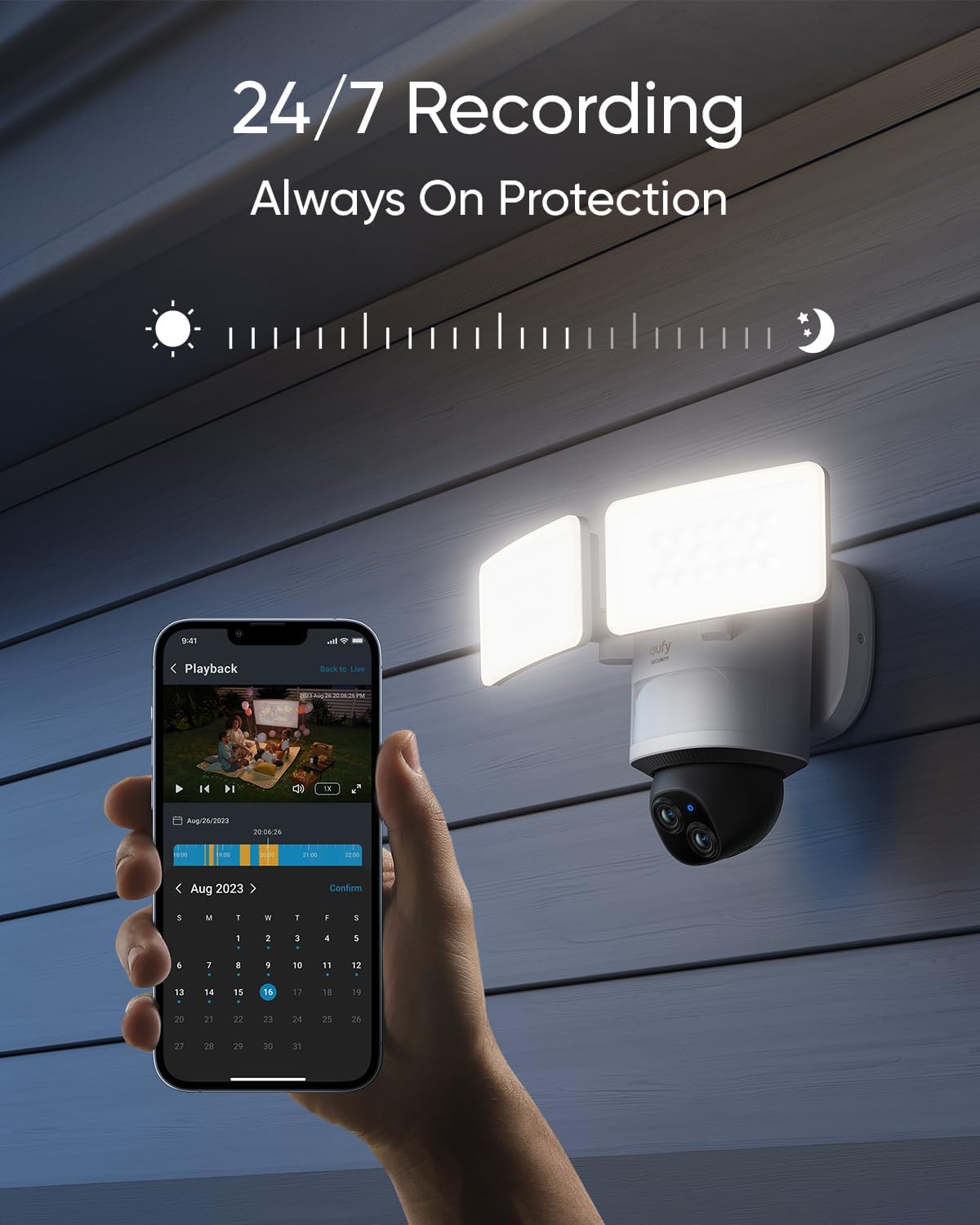 Eufy Security Camera Floodlight Camera E340 Wired