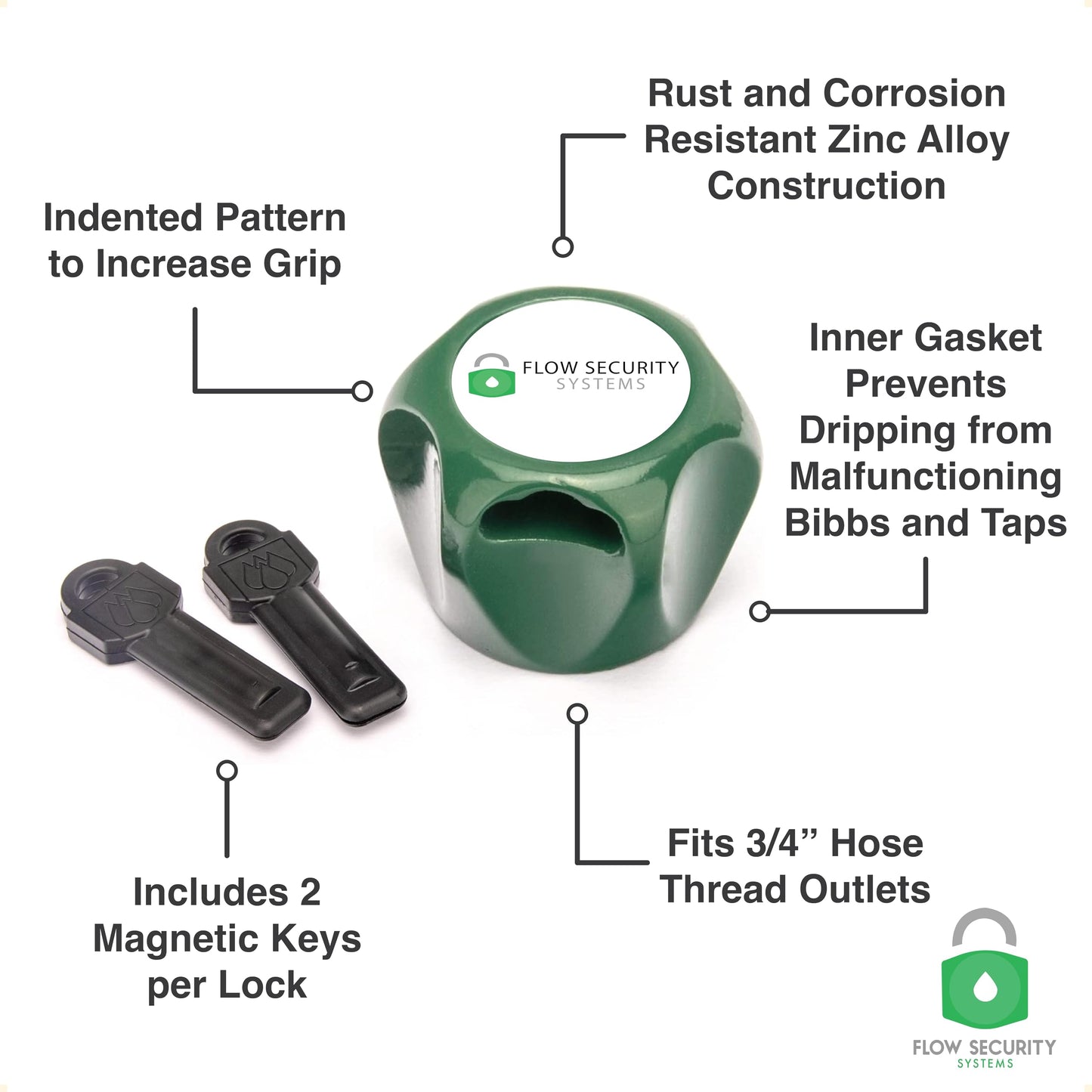 The Flow Security Systems Faucet Lock II - Magnetic Key