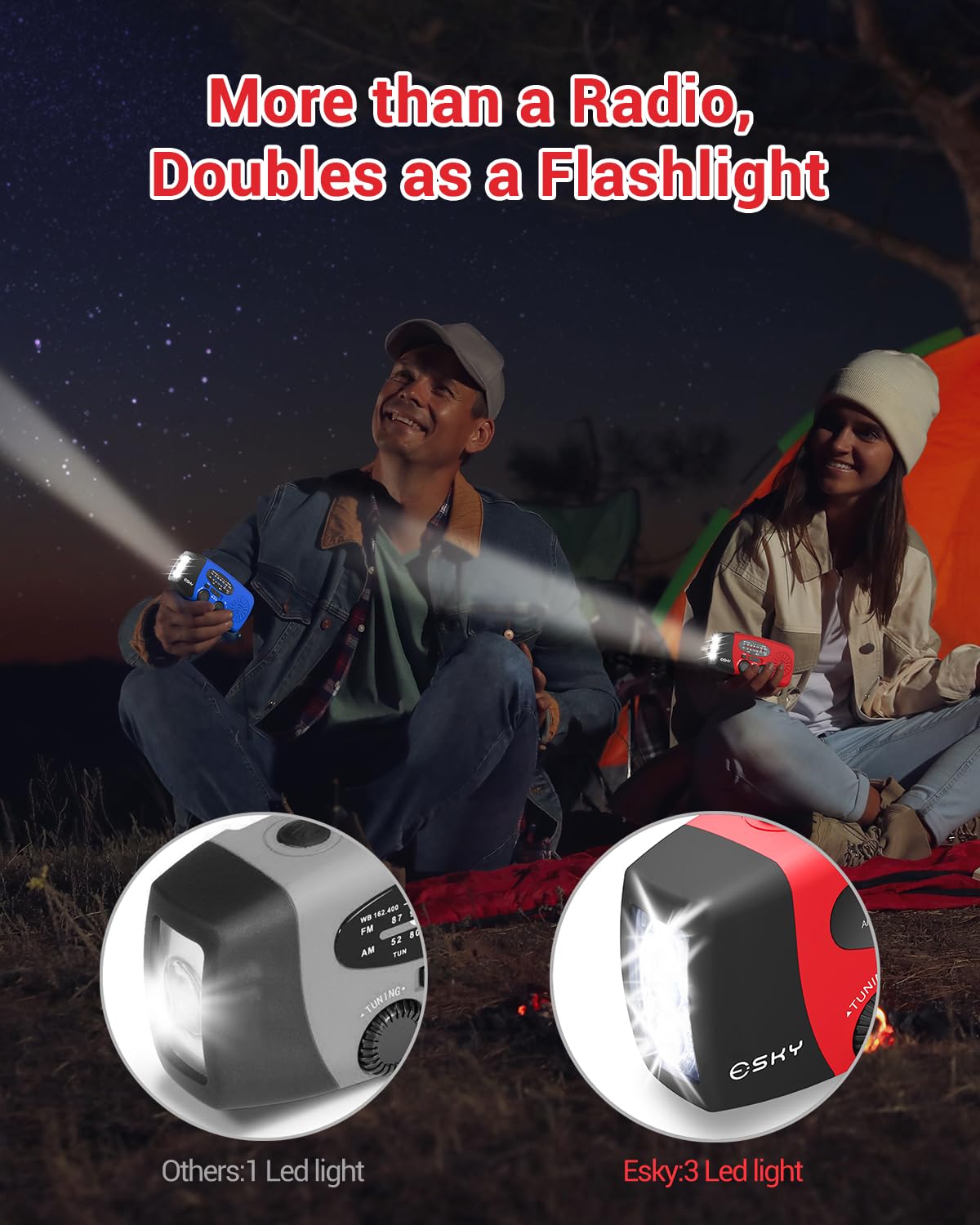 Esky Emergency Hand Crank Radio and Charger