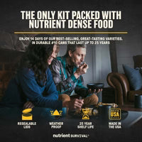 Nutrient Survival – 14 Day Emergency Food Kit (110 Servings)
