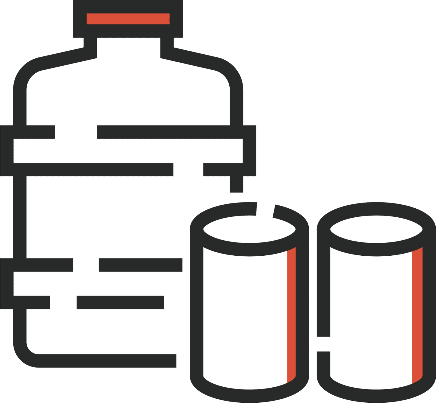 icon of a water and food containers for Batten Shop Marketplace