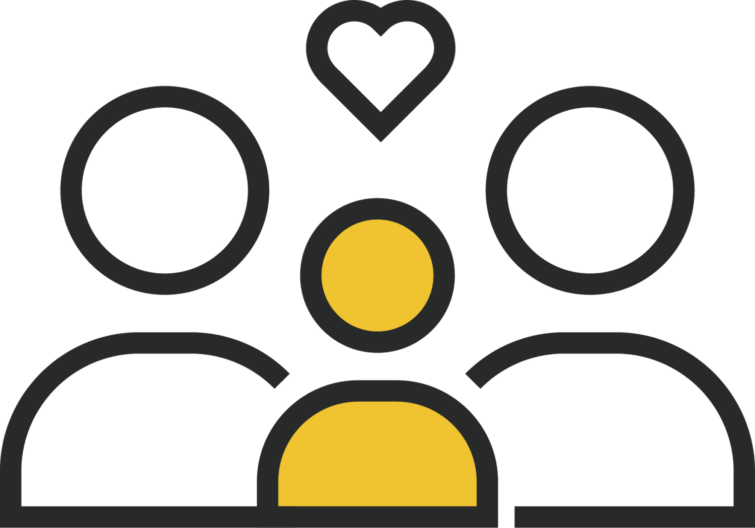 Icon of a happy family for Batten Shop Marketplace