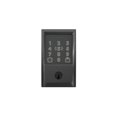 Schlage Encode Plus Smart Wi-Fi Lock for Front Door, Keyless Entry Deadbolt, Unlock with Apple Watch, Built-in WiFi
