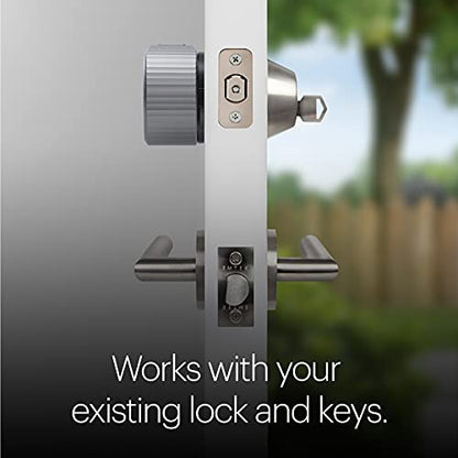 August Home, Silver Wi-Fi Connected Smart Keyless Entry Door Lock