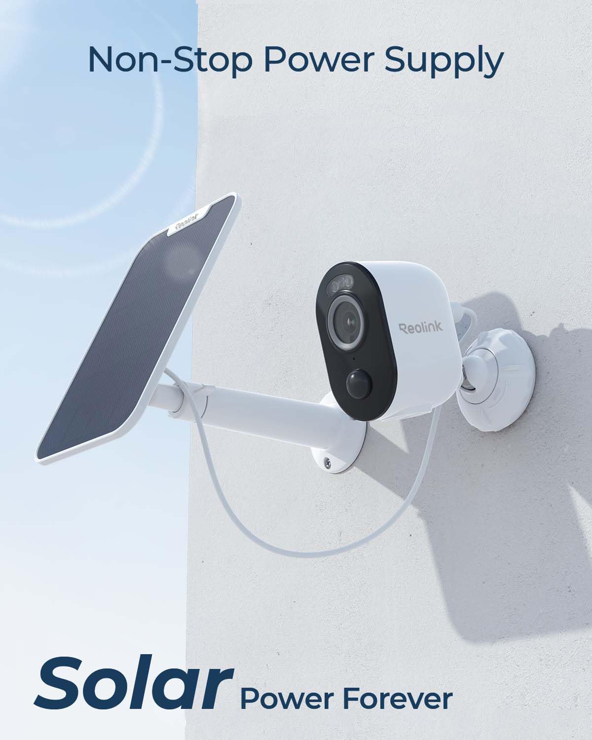 REOLINK Security Cameras Outdoor + Solar Panel