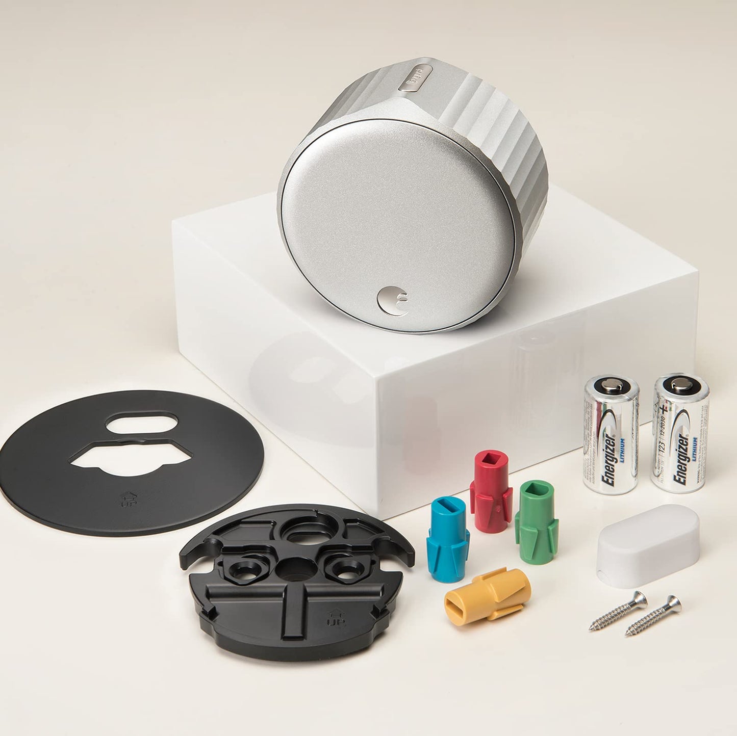 August Home, Silver Wi-Fi Connected Smart Keyless Entry Door Lock