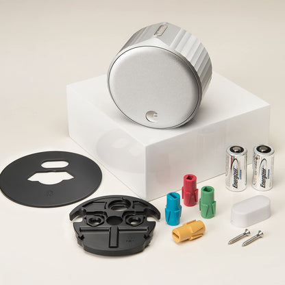 August Home, Silver Wi-Fi Connected Smart Keyless Entry Door Lock