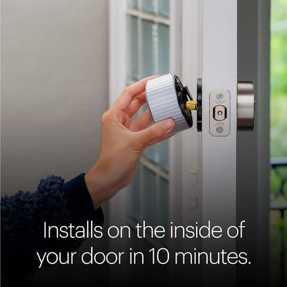 August Home, Silver Wi-Fi Connected Smart Keyless Entry Door Lock