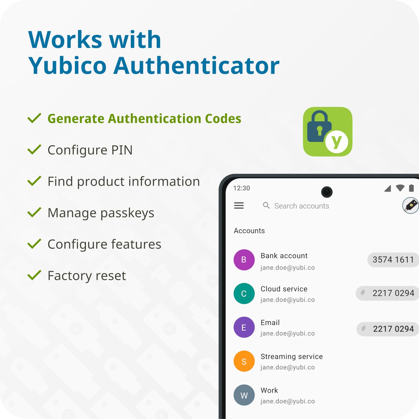 Yubico - Multi-Factor authentication (MFA) Security Key