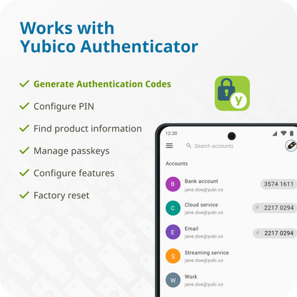 Yubico - Multi-Factor authentication (MFA) Security Key