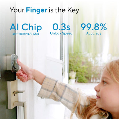ULTRALOQ Bolt Fingerprint WiFi Smart Lock, Works with Apple Home, Siri, Alexa, 8-in-1 Keyless Entry with Fingerprint ID