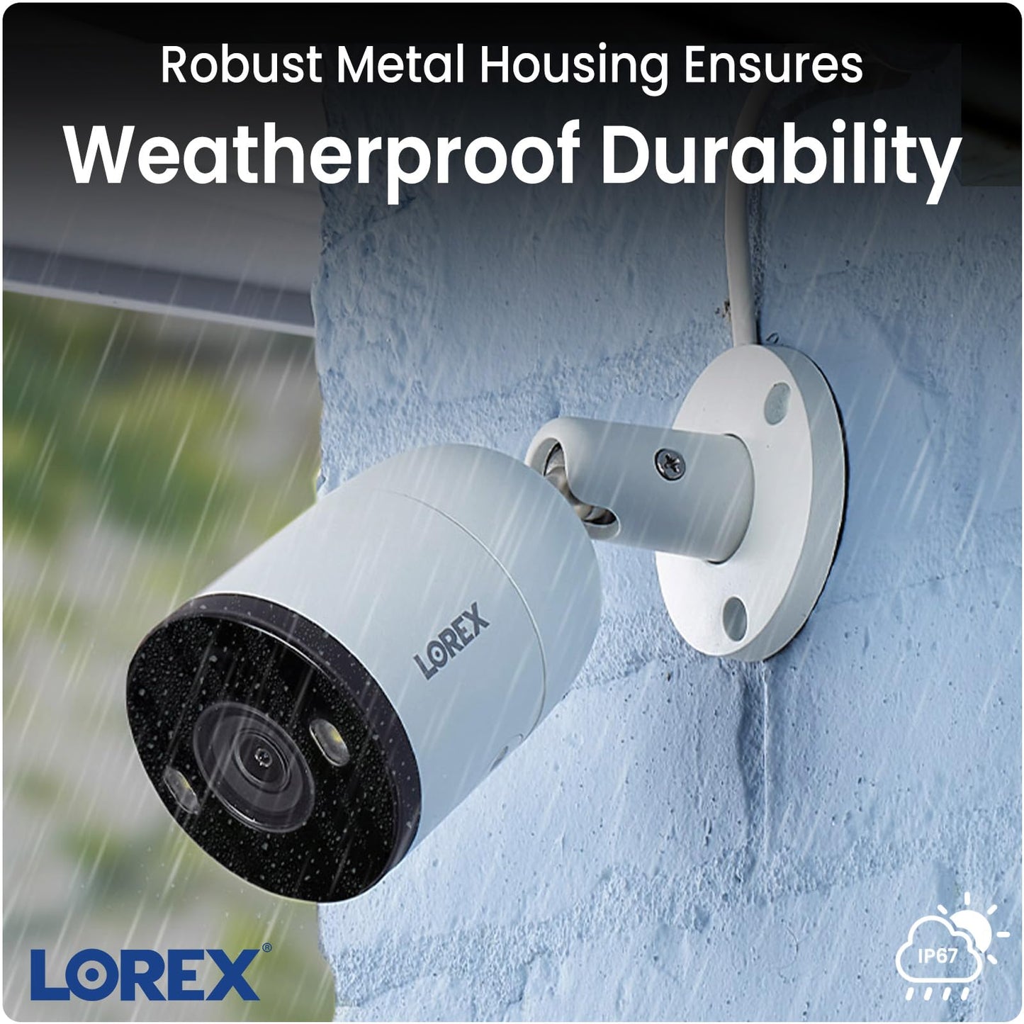 Lorex Outdoor 4K IP Add-On Metal Bullet Security Camera