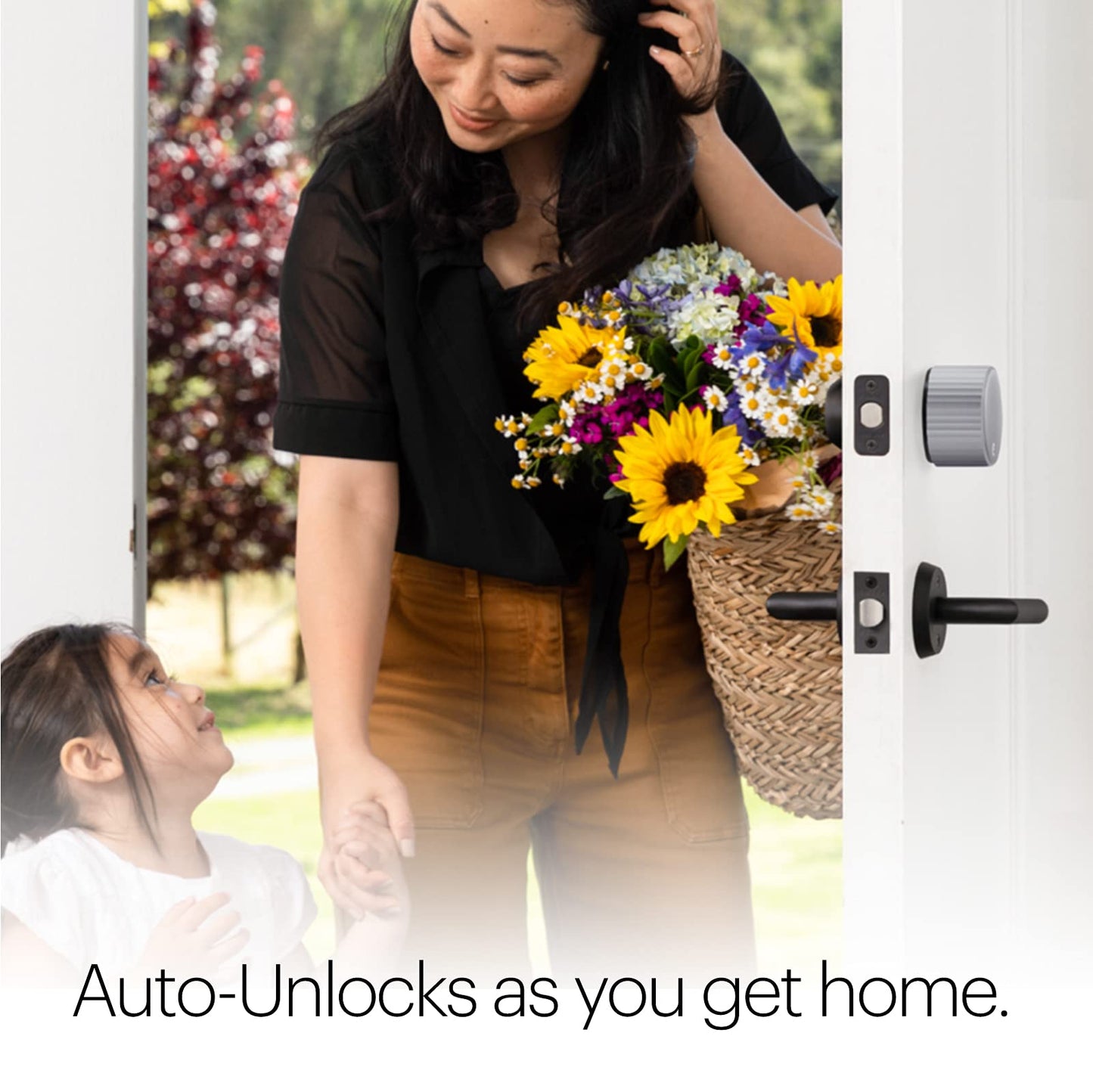 August Home, Silver Wi-Fi Connected Smart Keyless Entry Door Lock