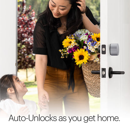 August Home, Silver Wi-Fi Connected Smart Keyless Entry Door Lock