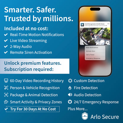 Arlo Pro 5S Spotlight Security Camera 2K HDR